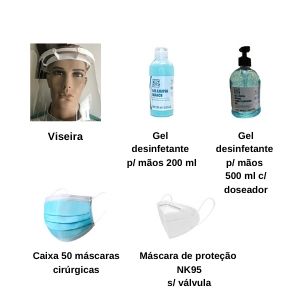 Kit Prevenção Covid-19 (Familiar 3 Pessoas)